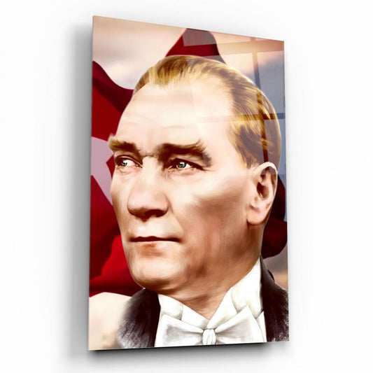 Atatürk Dikey Cam Tablo