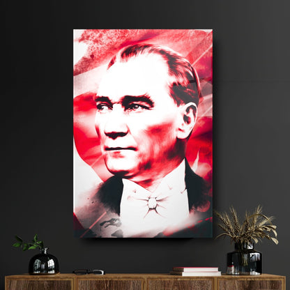 Atatürk Dikey Cam Tablo
