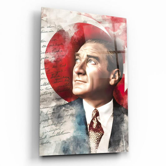 Atatürk Dikey Cam Tablo
