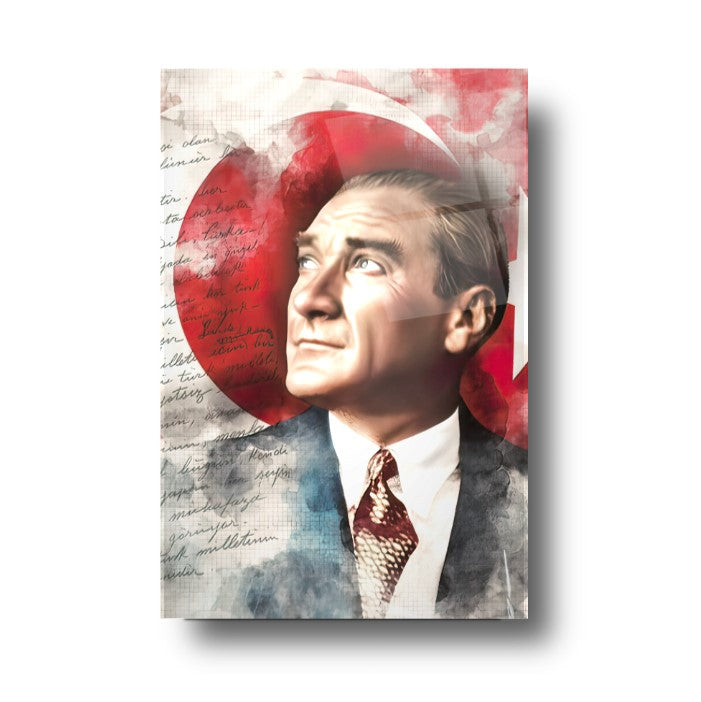 Atatürk Dikey Cam Tablo