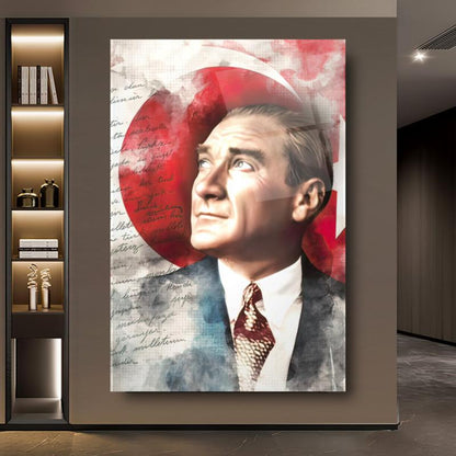 Atatürk Dikey Cam Tablo