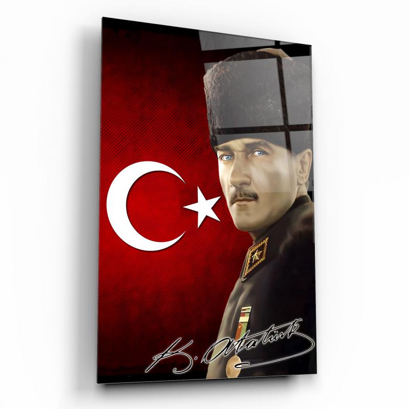 Atatürk Dikey Cam Tablo