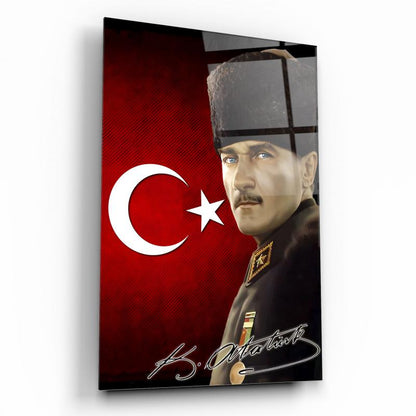 Atatürk Dikey Cam Tablo