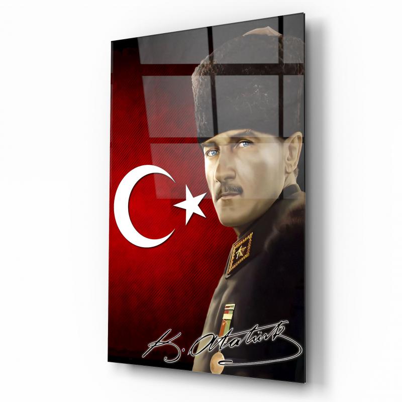 Atatürk Dikey Cam Tablo