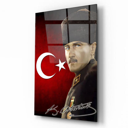 Atatürk Dikey Cam Tablo