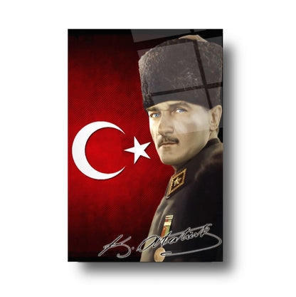 Atatürk Dikey Cam Tablo