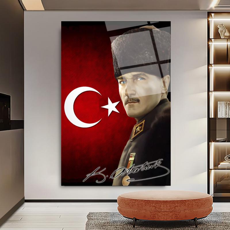 Atatürk Dikey Cam Tablo
