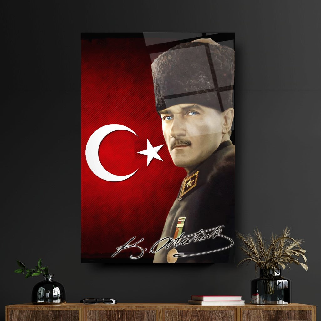 Atatürk Dikey Cam Tablo