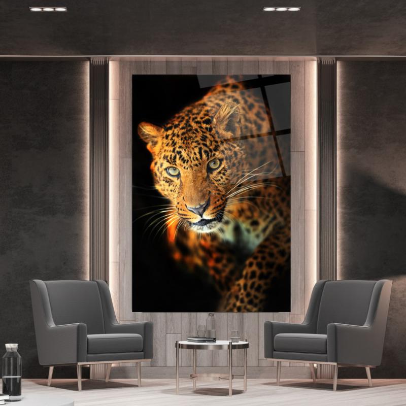 Leopar Dikey Cam Tablo