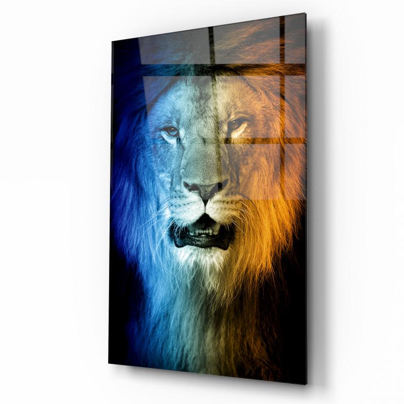 Aslan Dikey Cam Tablo
