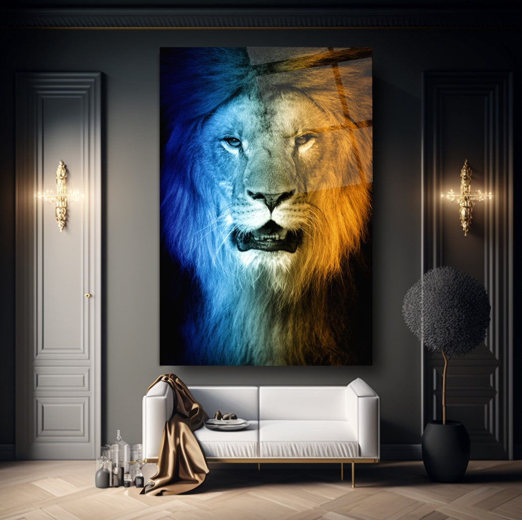 Aslan Dikey Cam Tablo