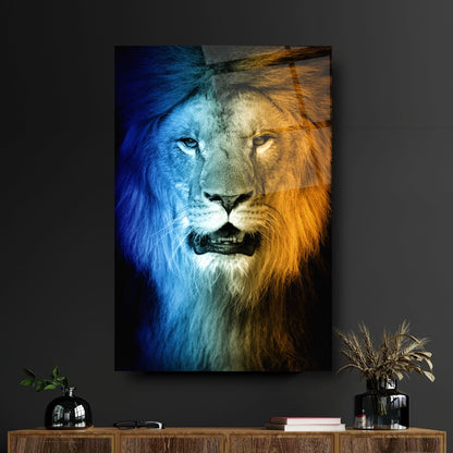 Aslan Dikey Cam Tablo