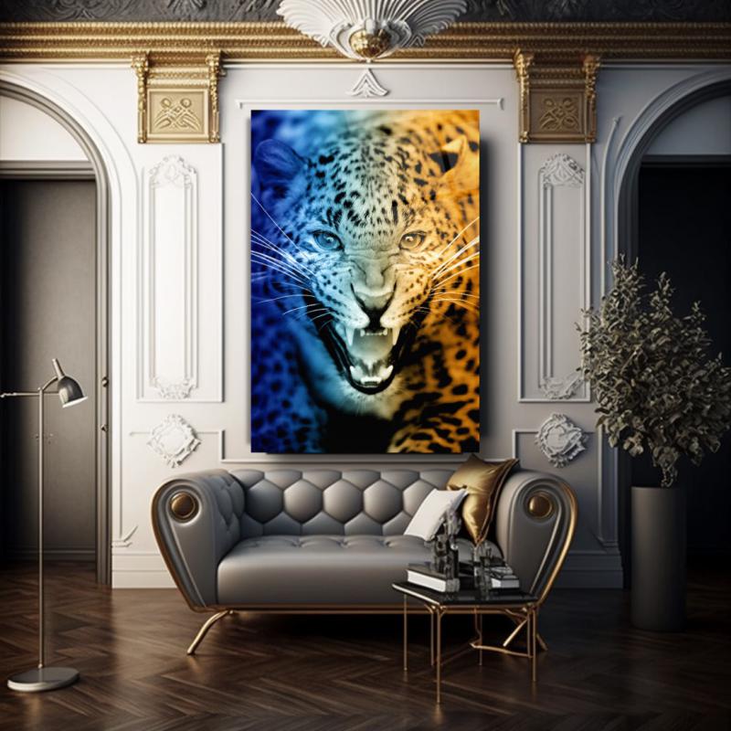 Leopar Dikey Cam Tablo