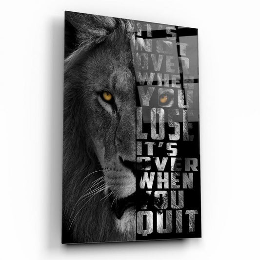 Aslan Motivasyon Dikey Cam Tablo