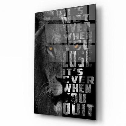 Aslan Motivasyon Dikey Cam Tablo