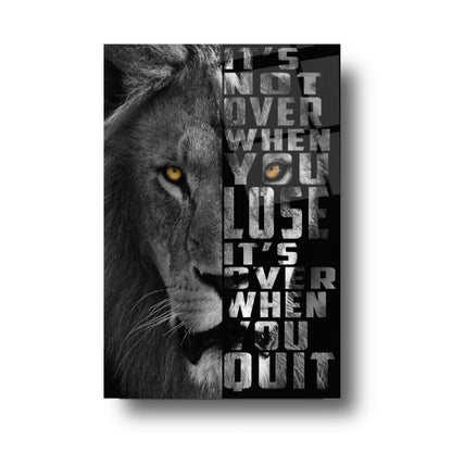 Aslan Motivasyon Dikey Cam Tablo