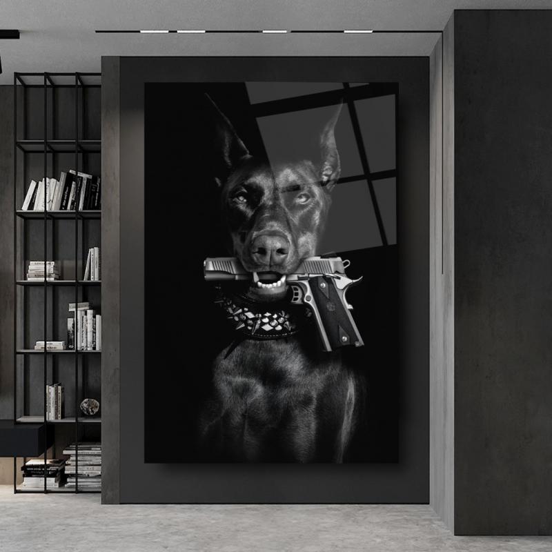 Köpek Dikey Cam Tablo