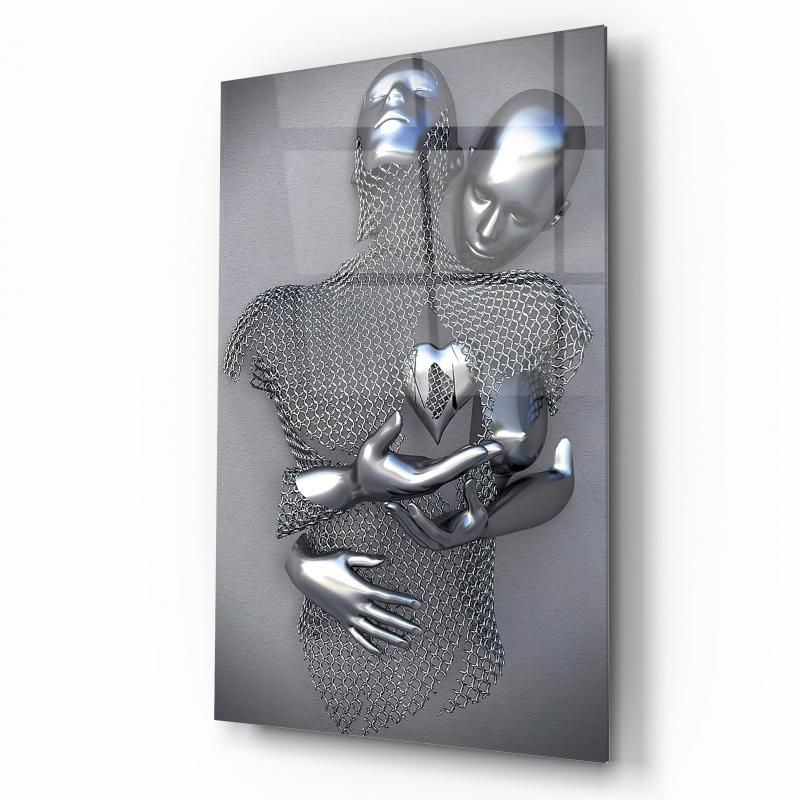 Metal Bedenler Dikey Cam Tablo