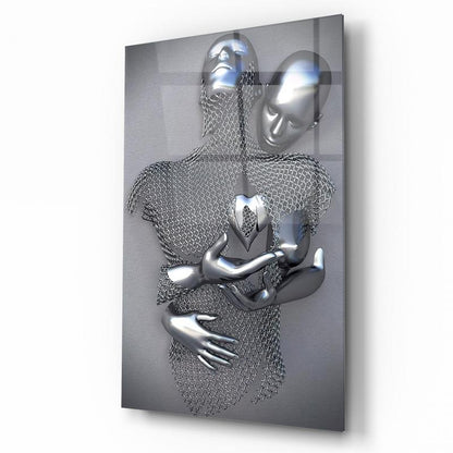 Metal Bedenler Dikey Cam Tablo