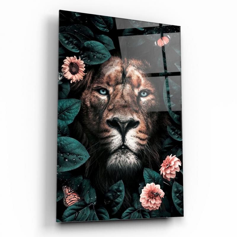 Aslan Dikey Cam Tablo