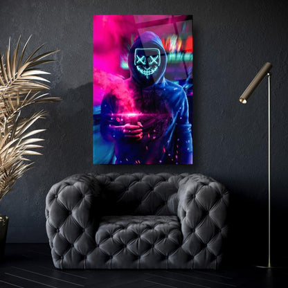 Neon Maske Dikey Cam Tablo