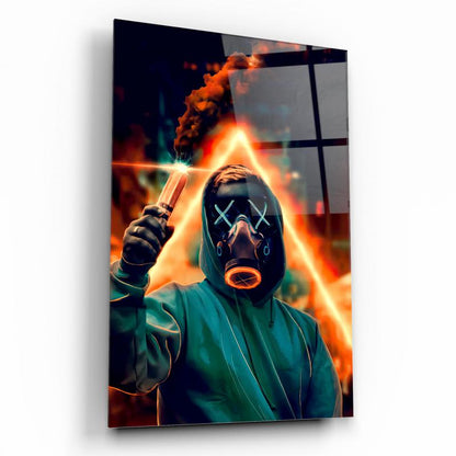 Neon Maske Dikey Cam Tablo