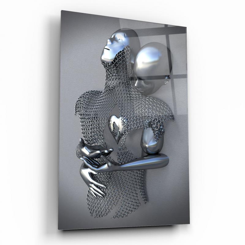 Metal Bedenler Dikey Cam Tablo