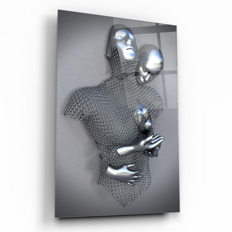 Metal Bedenler Dikey Cam Tablo