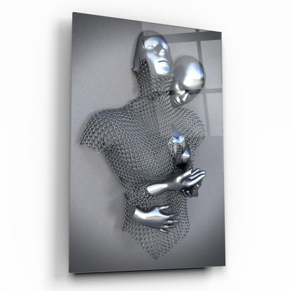 Metal Bedenler Dikey Cam Tablo