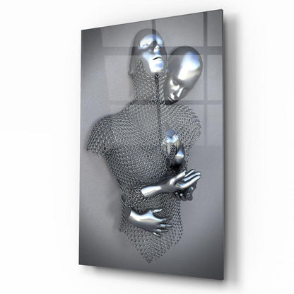 Metal Bedenler Dikey Cam Tablo