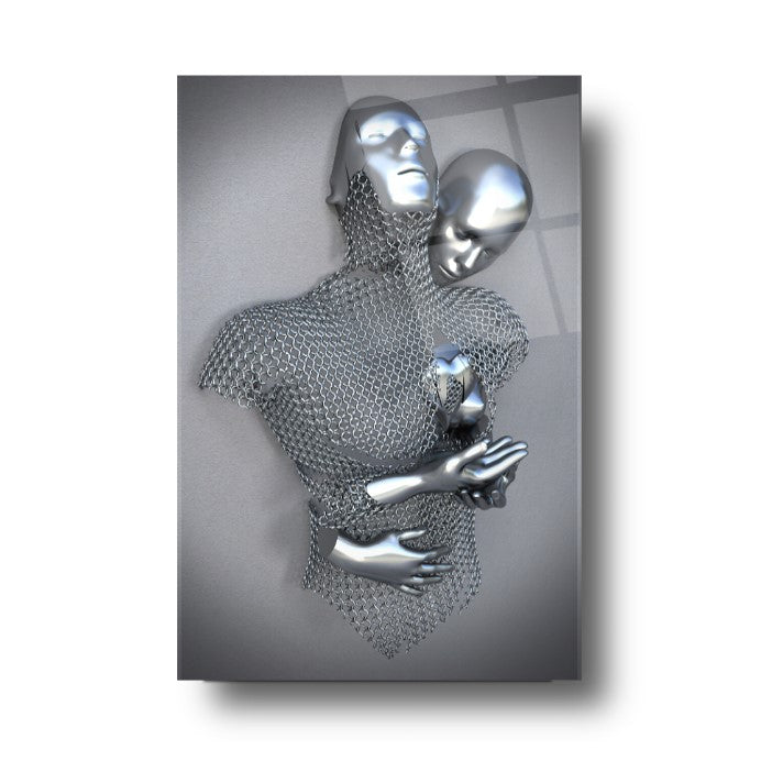 Metal Bedenler Dikey Cam Tablo