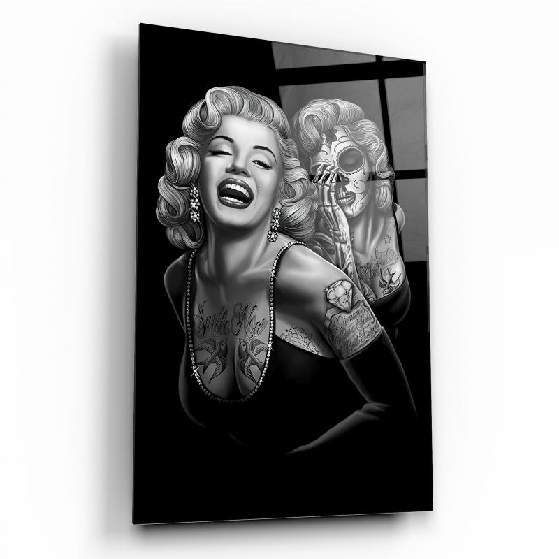 Marilyn Monroe Dikey Cam Tablo