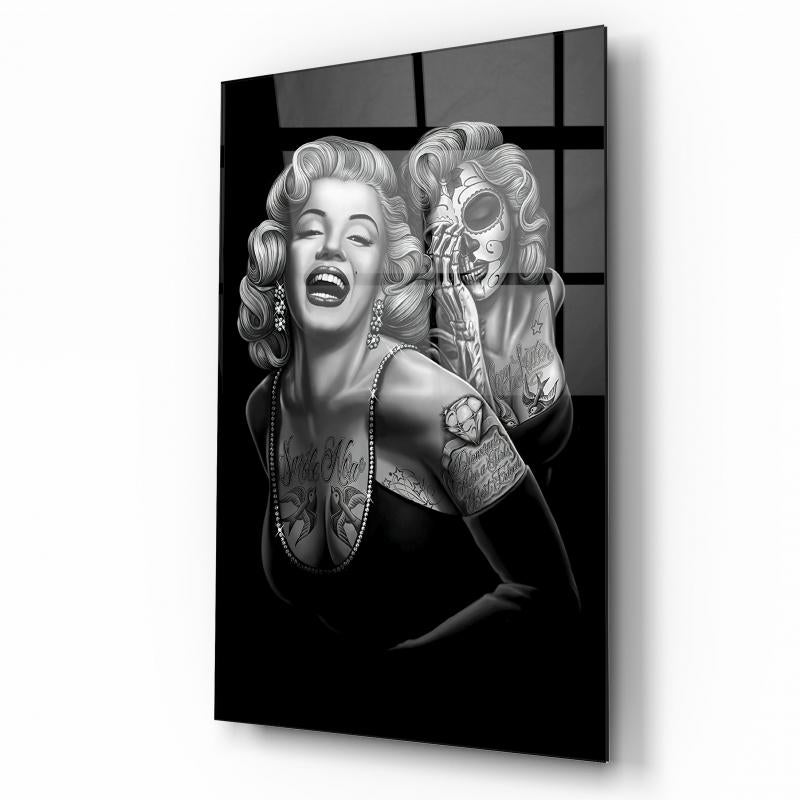 Marilyn Monroe Dikey Cam Tablo