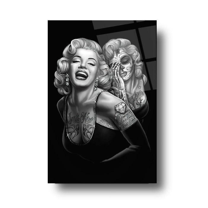 Marilyn Monroe Dikey Cam Tablo