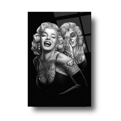 Marilyn Monroe Dikey Cam Tablo