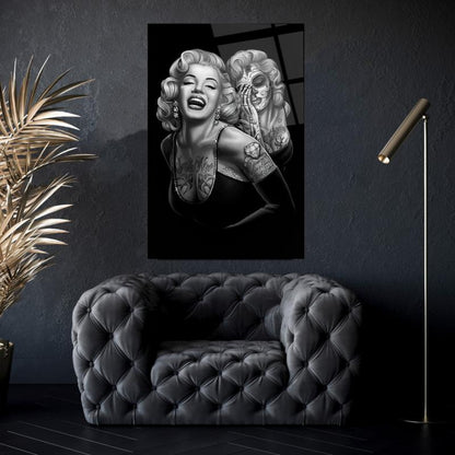 Marilyn Monroe Dikey Cam Tablo