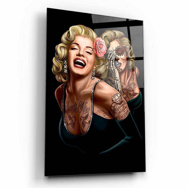 Marilyn Monroe Dikey Cam Tablo
