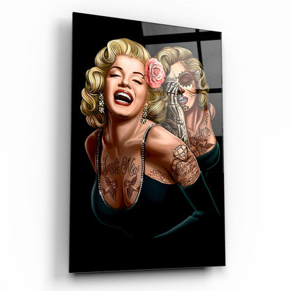 Marilyn Monroe Dikey Cam Tablo