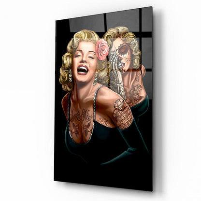 Marilyn Monroe Dikey Cam Tablo