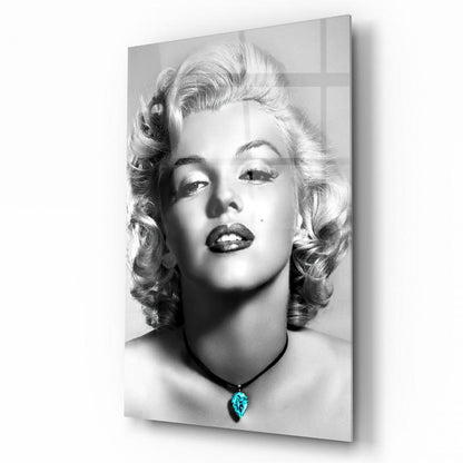 Marilyn Monroe Dikey Cam Tablo