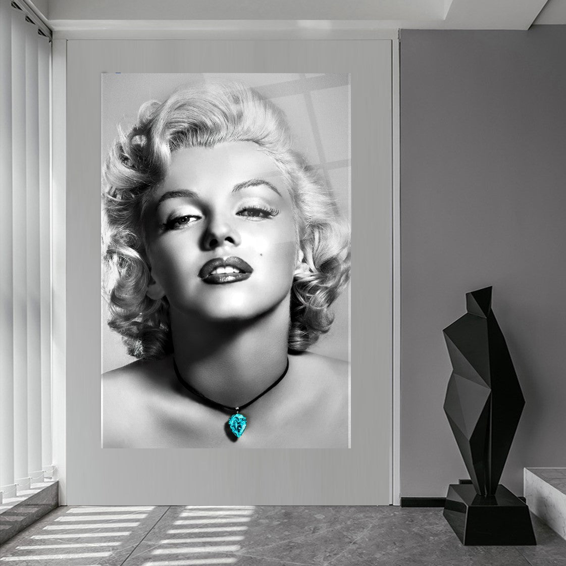 Marilyn Monroe Dikey Cam Tablo