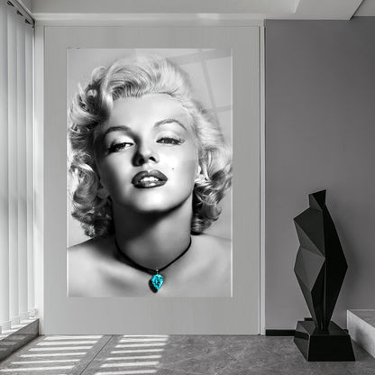 Marilyn Monroe Dikey Cam Tablo