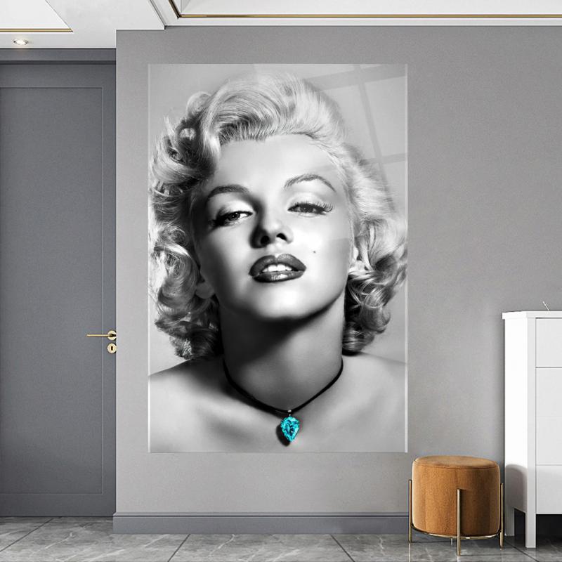 Marilyn Monroe Dikey Cam Tablo