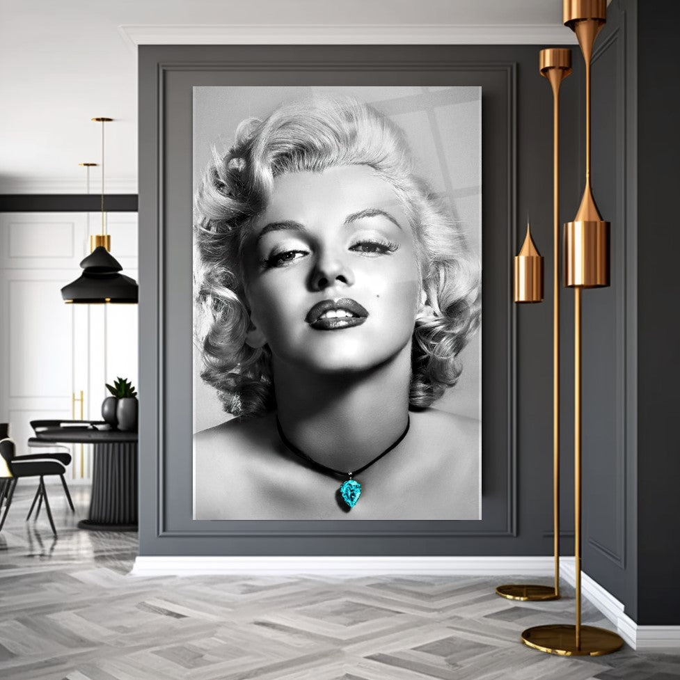 Marilyn Monroe Dikey Cam Tablo