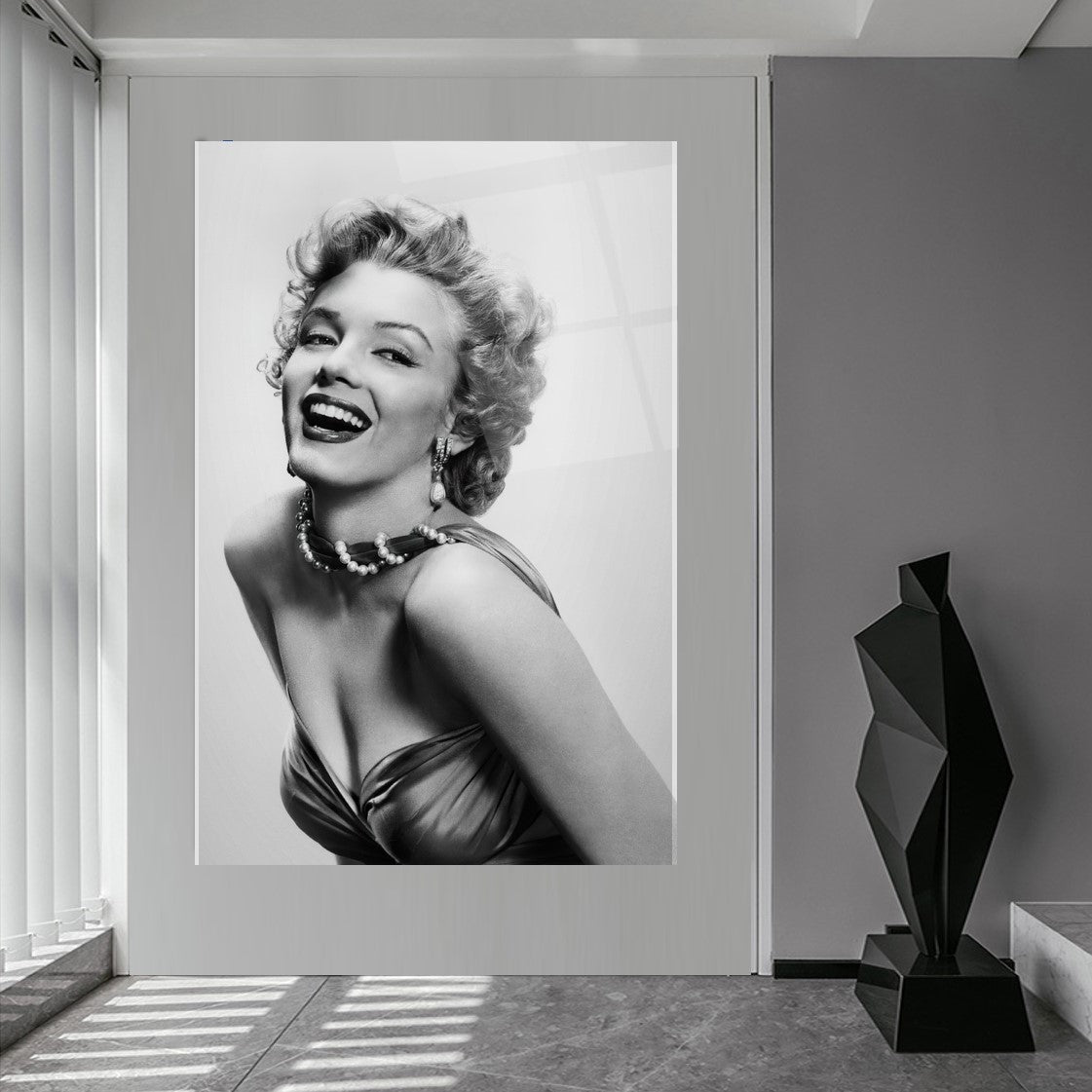 Marilyn Monroe Dikey Cam Tablo