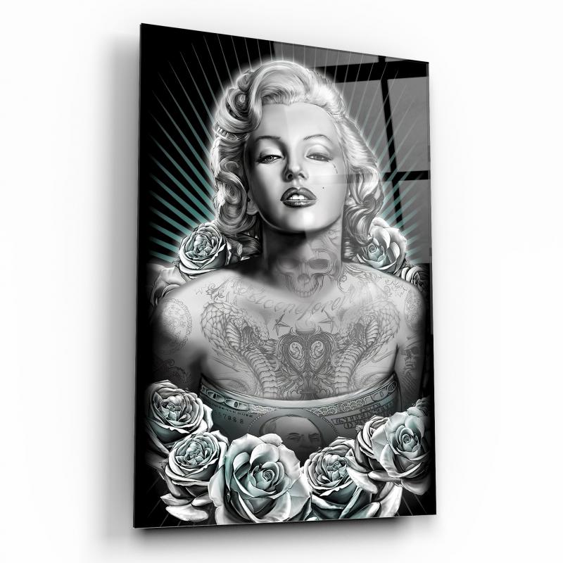 Marilyn Monroe Dikey Cam Tablo