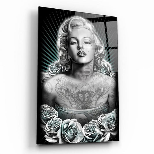Marilyn Monroe Dikey Cam Tablo