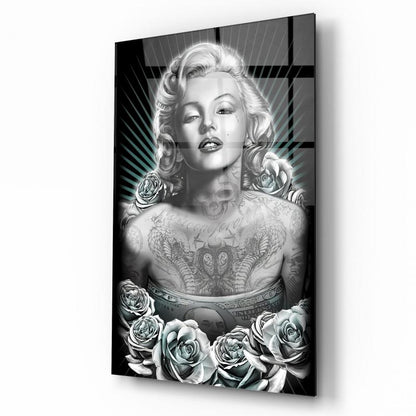 Marilyn Monroe Dikey Cam Tablo