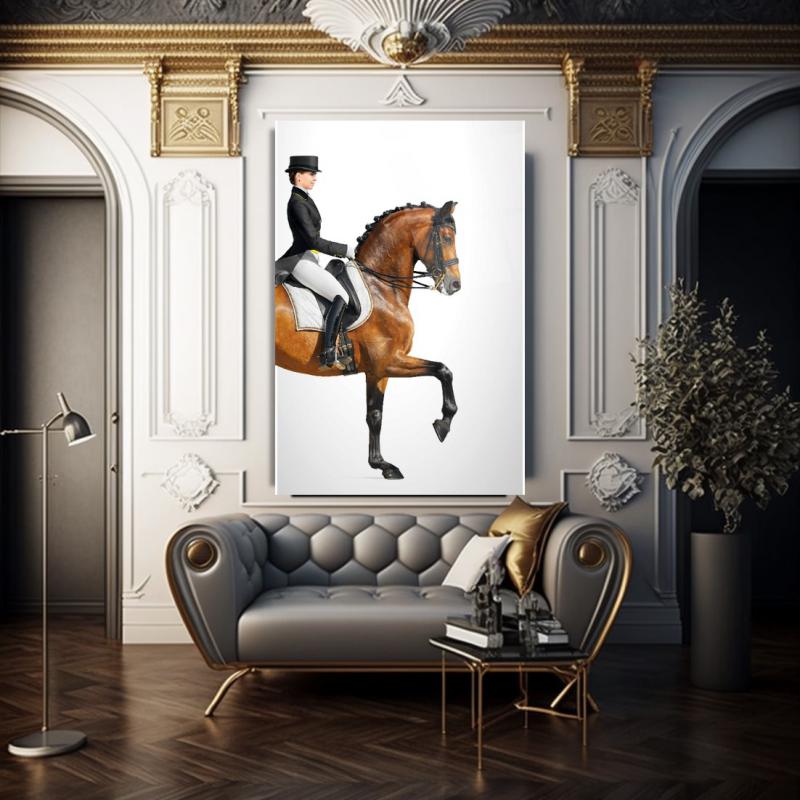 Hermes Atı Dikey Cam Tablo