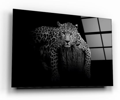 Leopar Yatay Cam Tablo